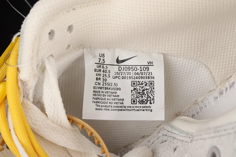 All categories Nk SB Dunk Series Nk SB Dunk Low low-top sneakers J version OF x Nk Dunk Low "12 of 50" OW suede SB smashed backboard fashion casual sneakers DJ0950-109